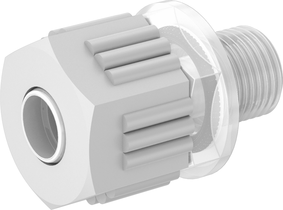 Yiyecek ve İçecek için Sıkıştırmalı Boru Bağlantı Parçası, Yüksek Sıcaklık, Adaptör, 8 mm Boru Dış Çapı x 1/8 BSPP Erkek için