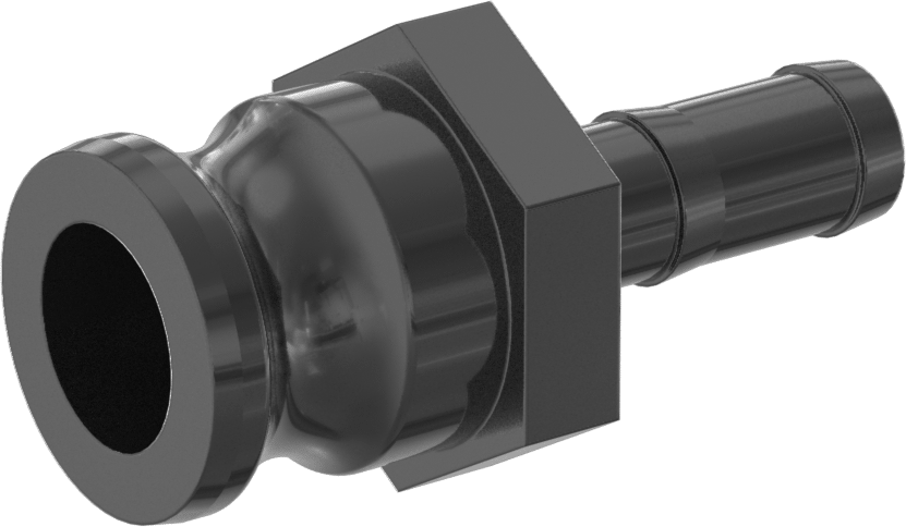 Su için Plastik Kam ve Yivli Hortum Bağlantıları, Boyut 3/4, Dikenli Uçlu Plug, 1/2" Hortum İç Çapı