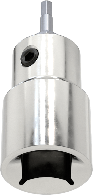 Kurcalamaya Dayanıklı Altıgen Uçlu Soket, 3/8" Kare Tahrik, 3/32" Boyut