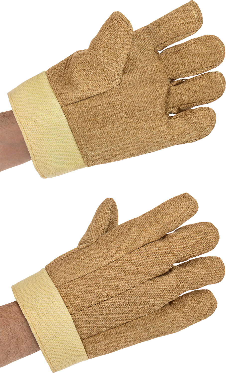 Aşırı Isıya Dayanıklı Kıyafetler, PBI/Kevlar Aramid Eldivenler, 1500°F Maksimum, 11" Uzunluk