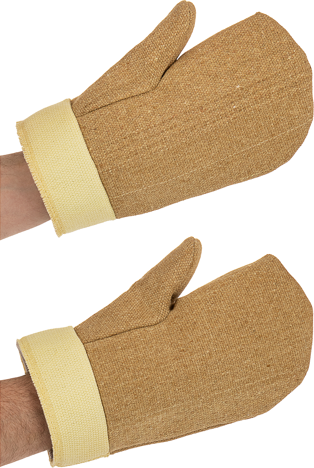 Aşırı Isıya Dayanıklı Kıyafetler, PBI/Kevlar Aramid Eldivenler, 1500°F Maksimum, 11" Uzunluk