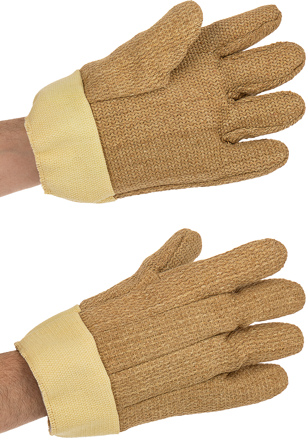 Aşırı Isıya Dayanıklı Kıyafetler, PBI/Kevlar Aramid Eldivenler, 2000°F Maksimum, 11" Uzunluk