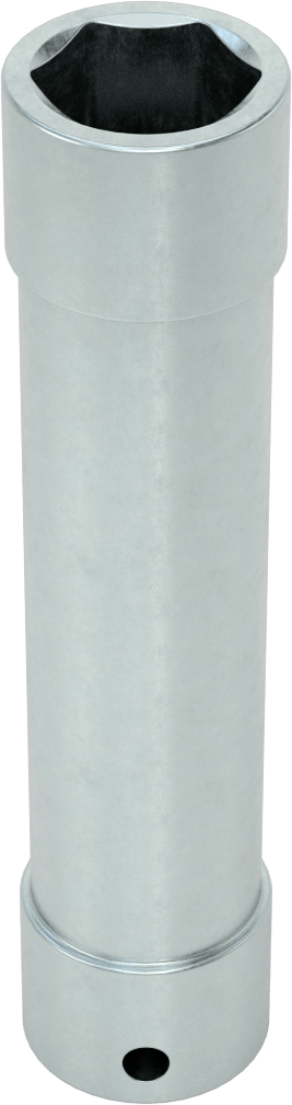 Ekstra Derin 6 Uçlu Lokma Anahtarı, 1/2" Kare Tahrik, 1" Tahrik Boyutu