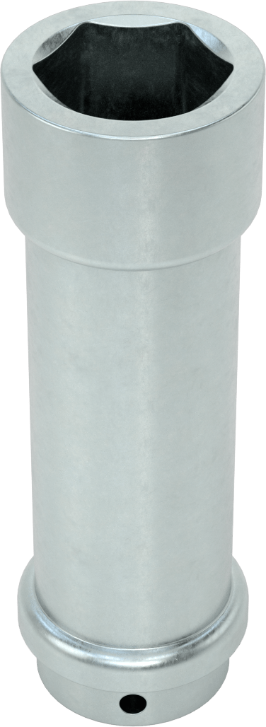 Ekstra Derin 6 Uçlu Lokma Anahtarı, 1/2" Kare Tahrik, 1-1/2" Tahrik Boyutu