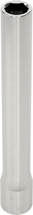 Ekstra Derin 6 Uçlu Lokma Anahtarı, 3/8" Kare Tahrik, 10 mm Tahrik Boyutu