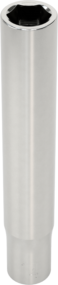 Ekstra Derin 6 Uçlu Lokma Anahtarı, 3/8" Kare Tahrik, 14 mm tahrik boyutu