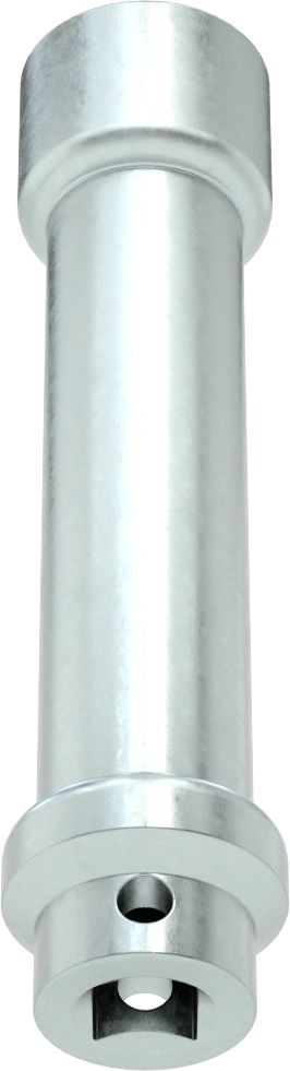Ekstra Derin 6 Uçlu Lokma Anahtarı, 1/2" Kare Tahrik, 24 mm Tahrik Boyutu