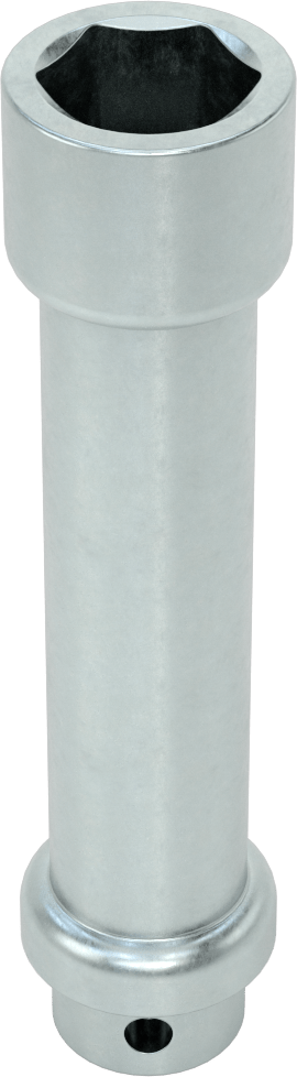 Ekstra Derin 6 Uçlu Lokma Anahtarı, 1/2" Kare Tahrik, 24 mm Tahrik Boyutu