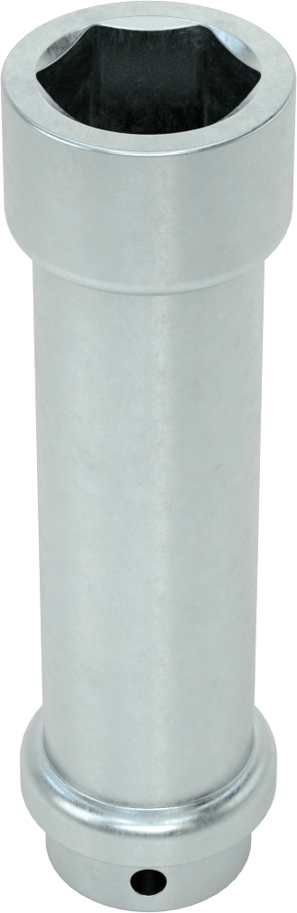 Ekstra Derin 6 Uçlu Lokma Anahtarı, 1/2" Kare Tahrik, 1-1/4" Tahrik Boyutu