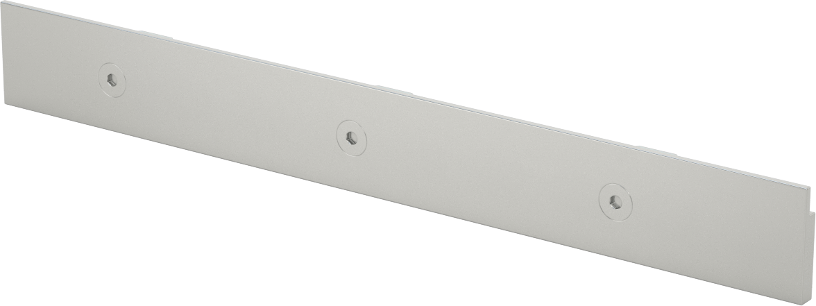 T-Yivli Çerçeve, Eloksallı Alüminyum Kutu Tutucu 45 mm Yüksek Ray, 12" Uzunluk