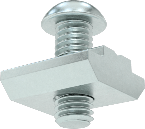 T-Yivli Çerçeve, Kendinden Hizalamalı Somun ve M6 Düğme Başlı, 1.5", 30 mm ve 40 mm Ray