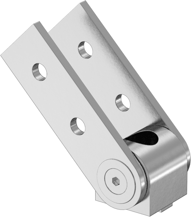 T-Yivli Çerçeve, 20 mm Tek Ray için Sıralı/Dikey Pivot