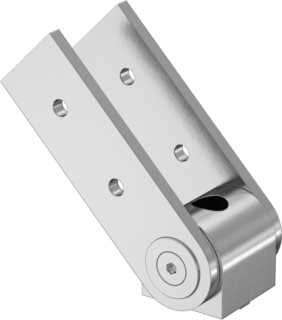 T-Yivli Çerçeve, 45 mm Tek Ray için Sıralı/Dikey Pivot