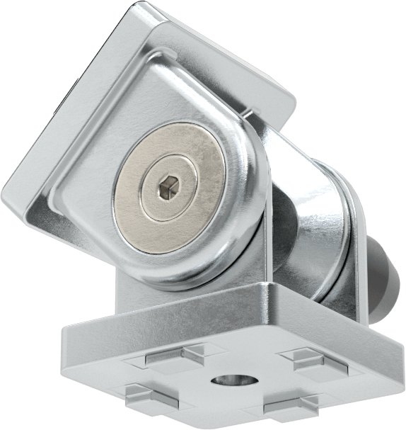 T-Yivli Çerçeve, 45 mm Tek Ray için Kilitli Pivot