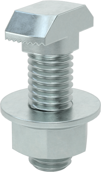 T-Yivli Çerçeve, Takılabilir Çekiç Somunu ve M8 Saplama, 1,5 inç ve 40 mm Ray için