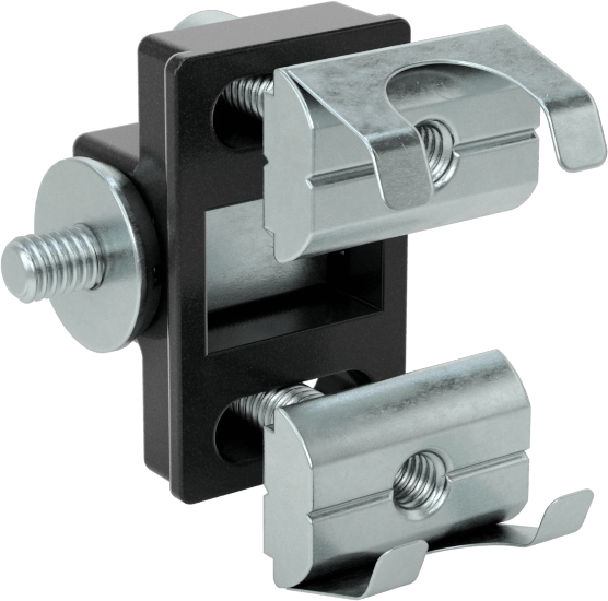 T-Yivli Çerçeve, 30 mm Yüksek Ray için Manyetik Ray-Panel Mandalı