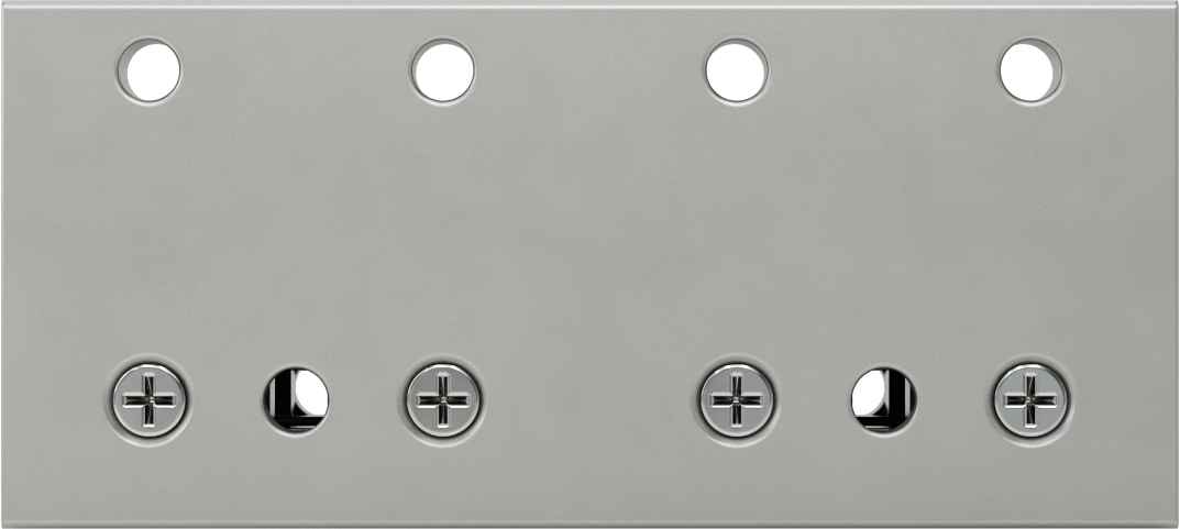T-Yivli Çerçeve, Standart Yatak, 40 mm Yüksek Ray için, 1 Flanş, 160 mm Uzunluk, Gümüş