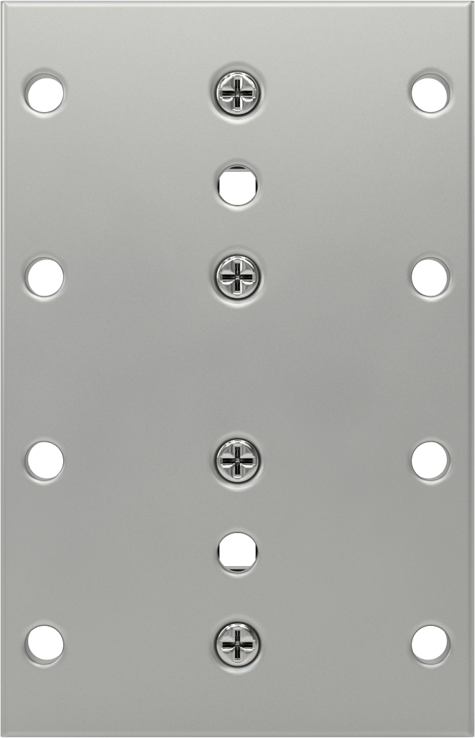 T-Yivli Çerçeve, Standart Yatak, 40 mm Yüksek Ray için, 2 Flanş, 160 mm Uzunluk, Gümüş