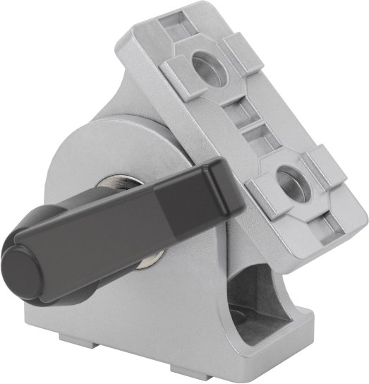 T-Yivli Çerçeve, 40 mm Çift/Dörtlü Ray için Kilitli Pivot