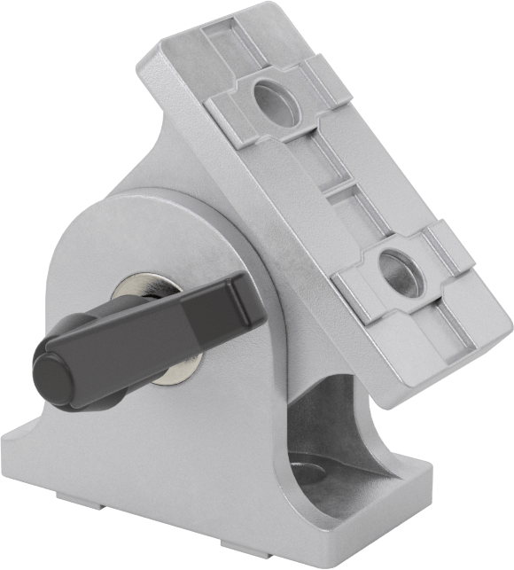 T-Yivli Çerçeve, 60 mm Çift/Dörtlü Ray için Kilitli Pivot