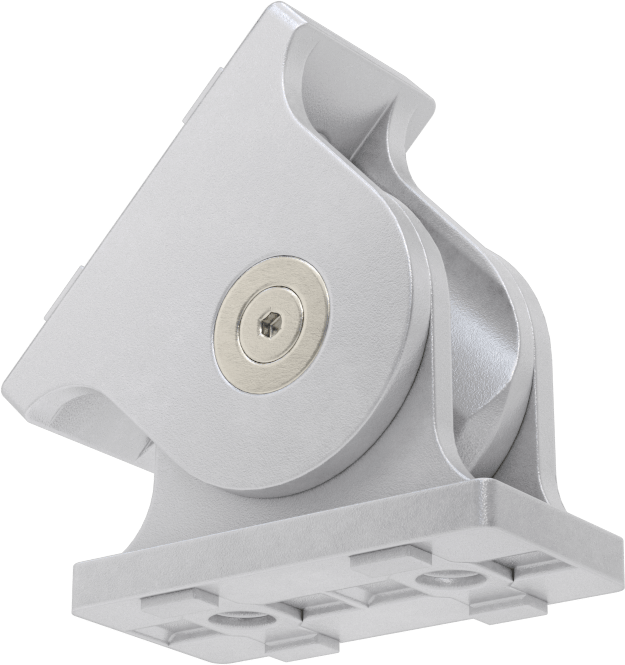 T-Yivli Çerçeve, 60 mm Çift/Dörtlü Ray için Kilitli Pivot