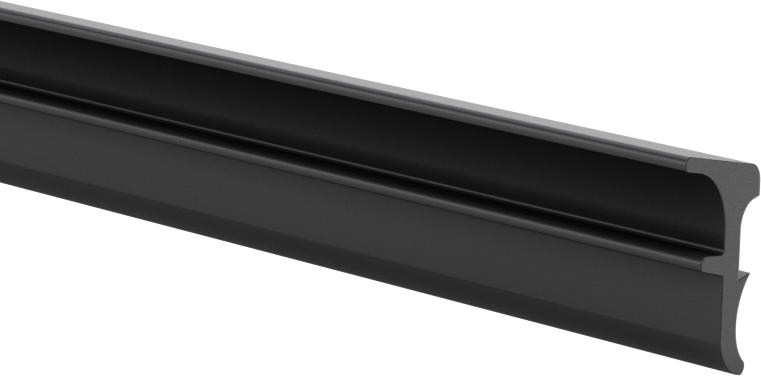 T-Yivli Çerçeve, 1,5" için Panel Contası, 30 ve 40 mm Yüksek Ray, 6,5' Uzunluk