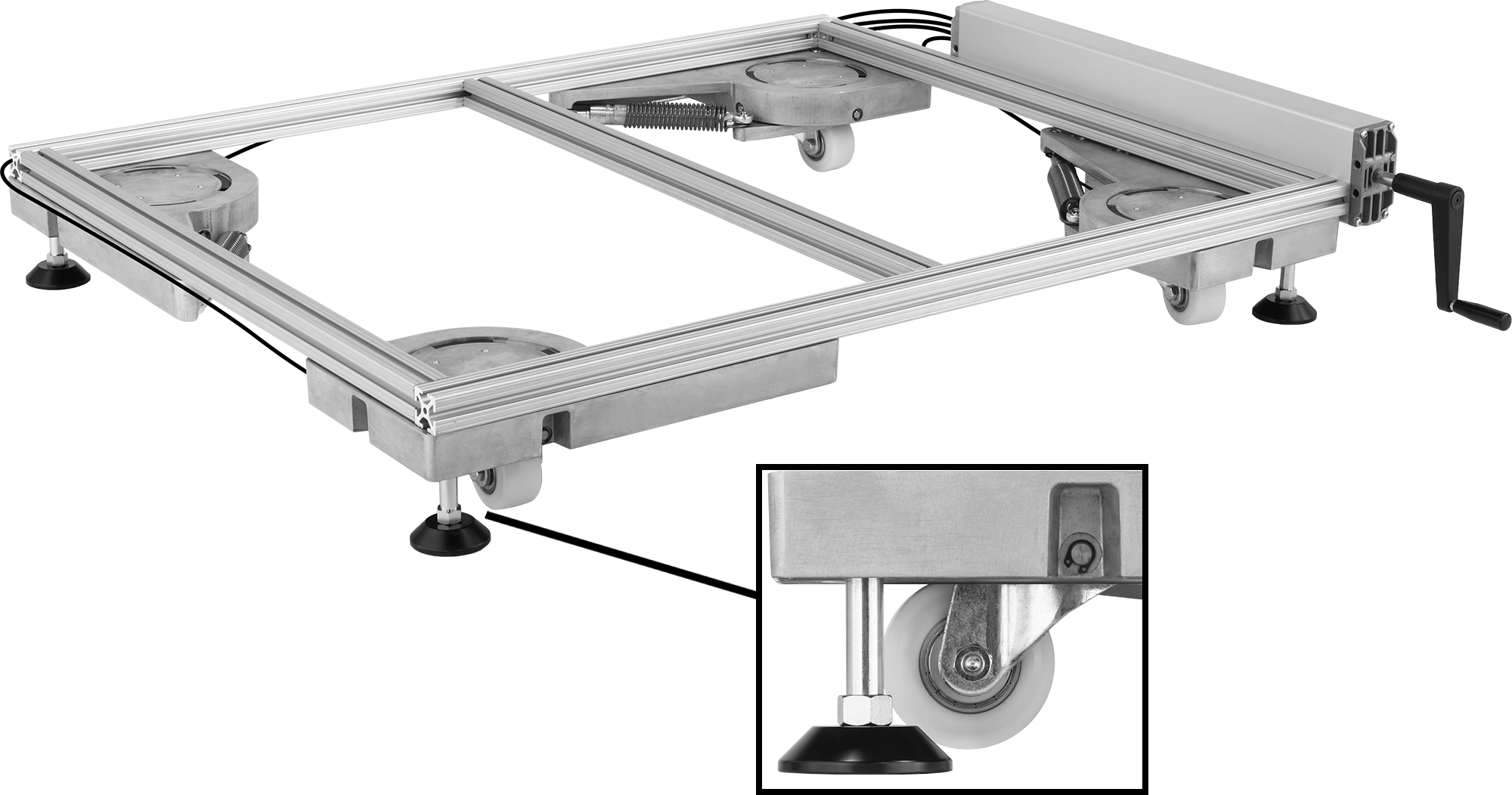 Hydraulic Lift Caster