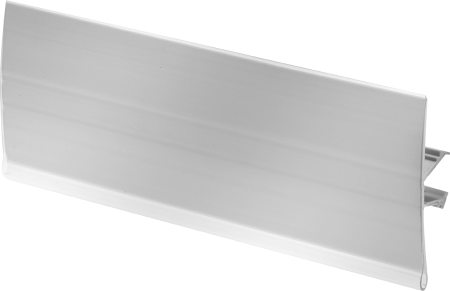 T-Yivli Çerçeve, 40 ve 45 mm Yüksekliğinde Tek Ray için Etiket Tutucu, 6-5/16" Uzunluk