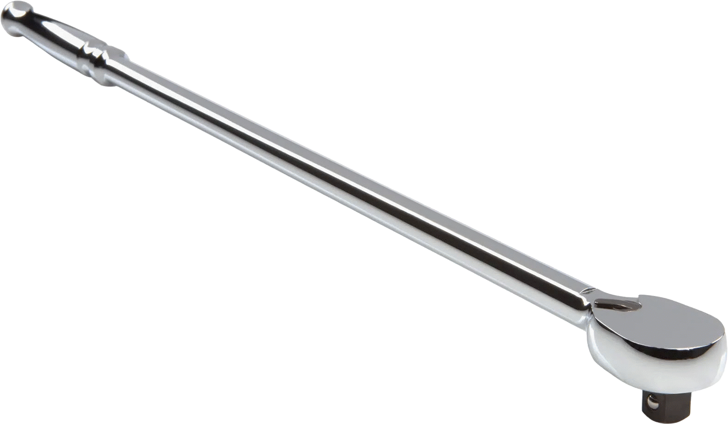 Cırcır Anahtarı, 3/8" Kare Tahrik, 18-3/4" Toplam Uzunluk, Krom Kaplama