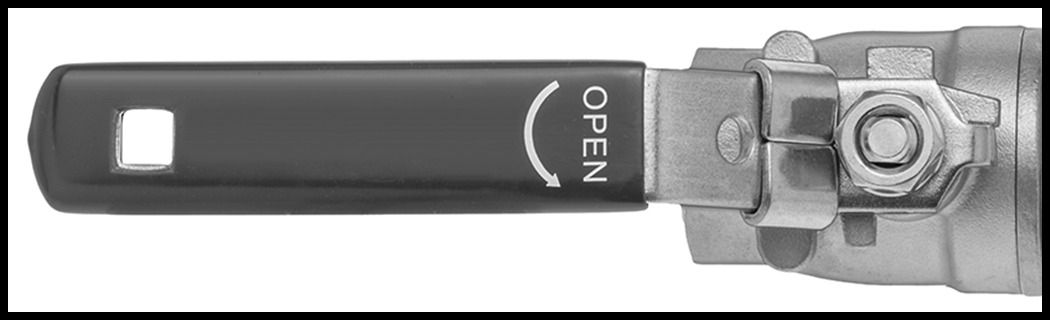Lockable Lever Handle with Ratchet Opening
