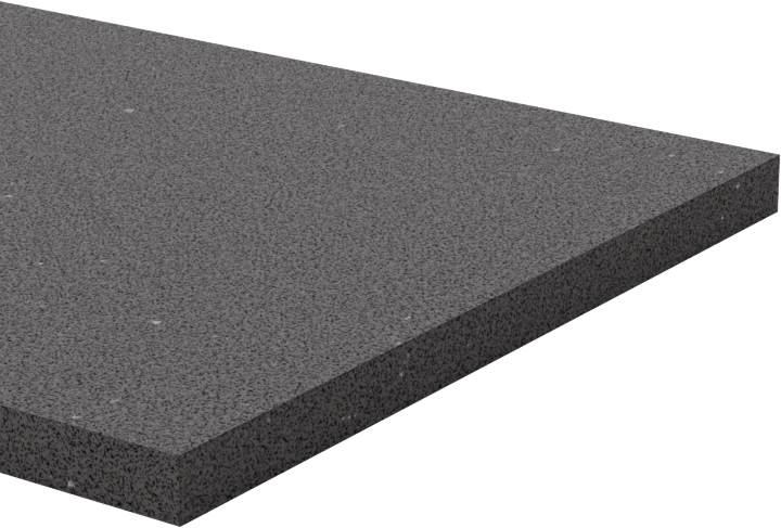 Esnek Kauçuk Köpük Levha Boru Yalıtımı, Yapışkanlı Arka Yüzeyli, 30 Fit Uzunluk x 2“ Genişlik x 1/8” Kalınlık