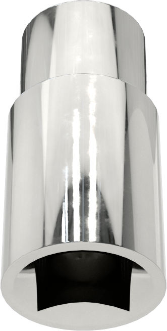 Krom Kaplı 12 Uçlu Standart Lokma Anahtarı, 1/4" Tahrik, 1/4" Boyut