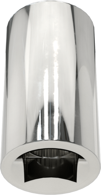 Krom Kaplı 12 Uçlu Standart Lokma Anahtarı, 1/4" Tahrik, 5/16" Boyut