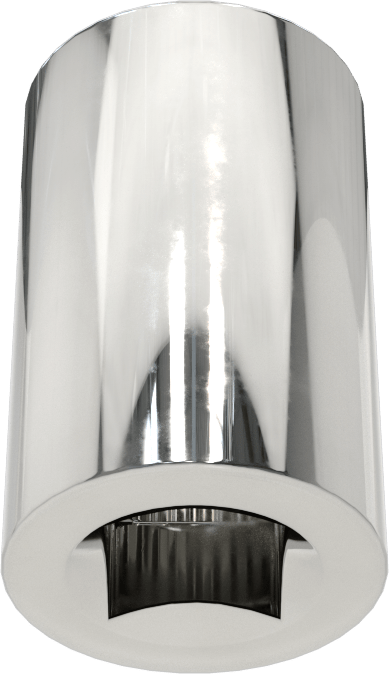 Krom Kaplı 12 Uçlu Standart Lokma Anahtarı, 1/4" Tahrik, 3/8" Boyut