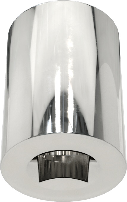 Krom Kaplı 12 Uçlu Standart Lokma Anahtarı, 1/4" Tahrik, 7/16" Boyut