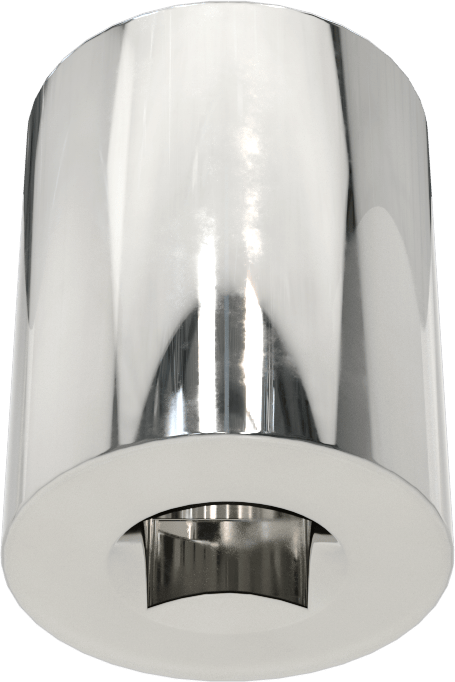 Krom Kaplı 12 Uçlu Standart Lokma Anahtarı, 1/4" Tahrik, 1/2" Boyut