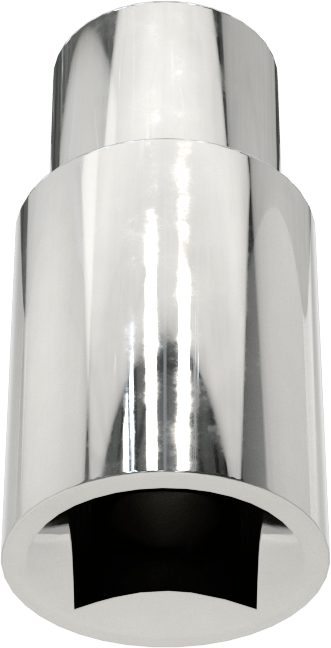 Krom Kaplı 12 Uçlu Standart Lokma Anahtarı, 1/4" Tahrik, 7/32" Boyut