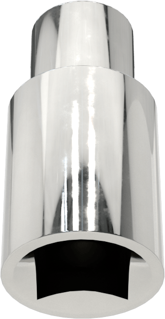 Krom Kaplı 12 Uçlu Standart Lokma Anahtarı, 1/4" Tahrik, 3/16" Boyut
