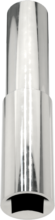 Krom Kaplı 12 Uçlu Derin Lokma Anahtarı, 1/4" Tahrik, 1/4" Boyut