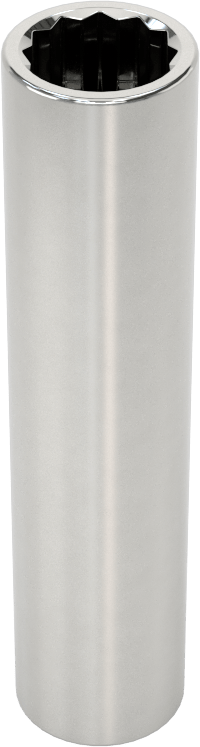 Krom Kaplı 12 Uçlu Derin Lokma Anahtarı, 1/4" Tahrik, 5/16" Boyut