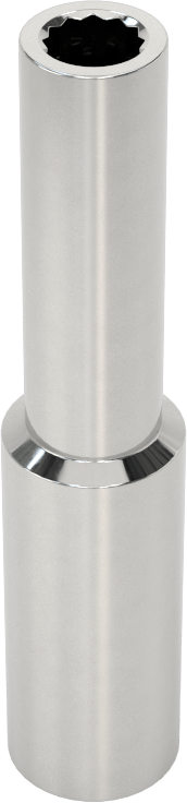 Krom Kaplı 12 Uçlu Derin Lokma Anahtarı, 1/4" Tahrik, 3/16" Boyut
