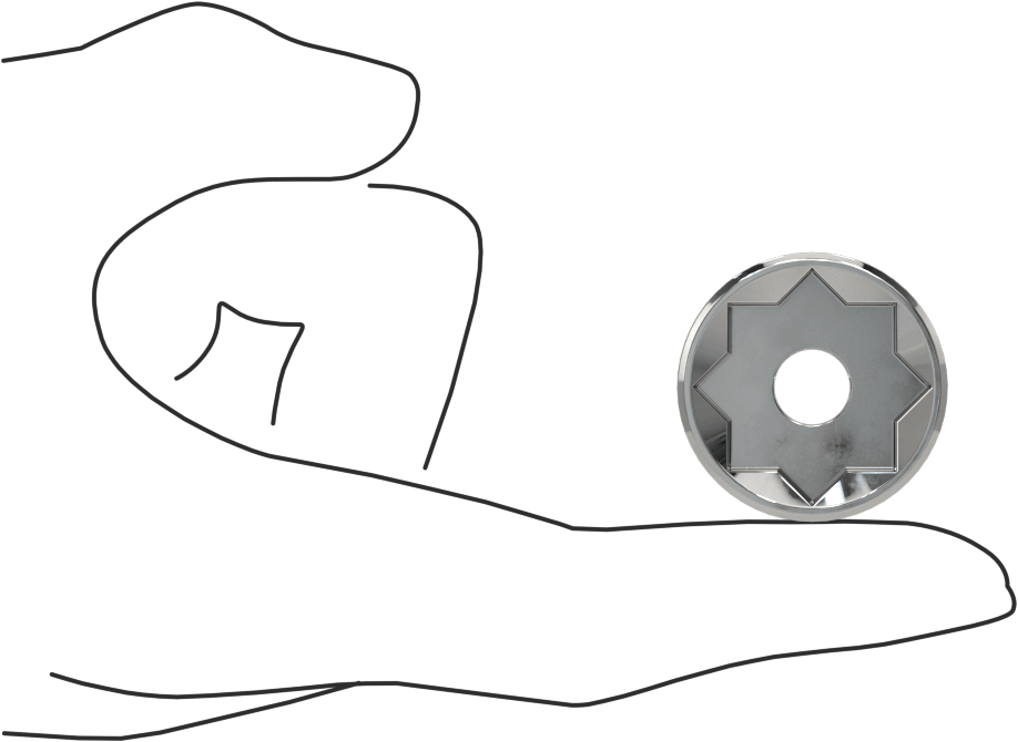 8 Uçlu Soket, 3/8" Kare Tahrik, 3/4" Boyut