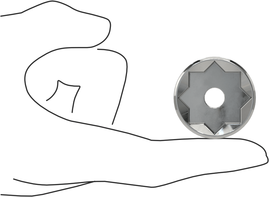 8 Uçlu Soket, 3/8" Kare Tahrik, 7/8" Boyut