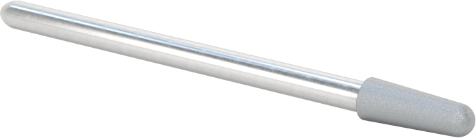 Metalsiz Malzemeler için Minyatür Uzun Ömürlü Taşlama Ucu, 0,123“ Çap x 0,354” Uzun Konik Baş
