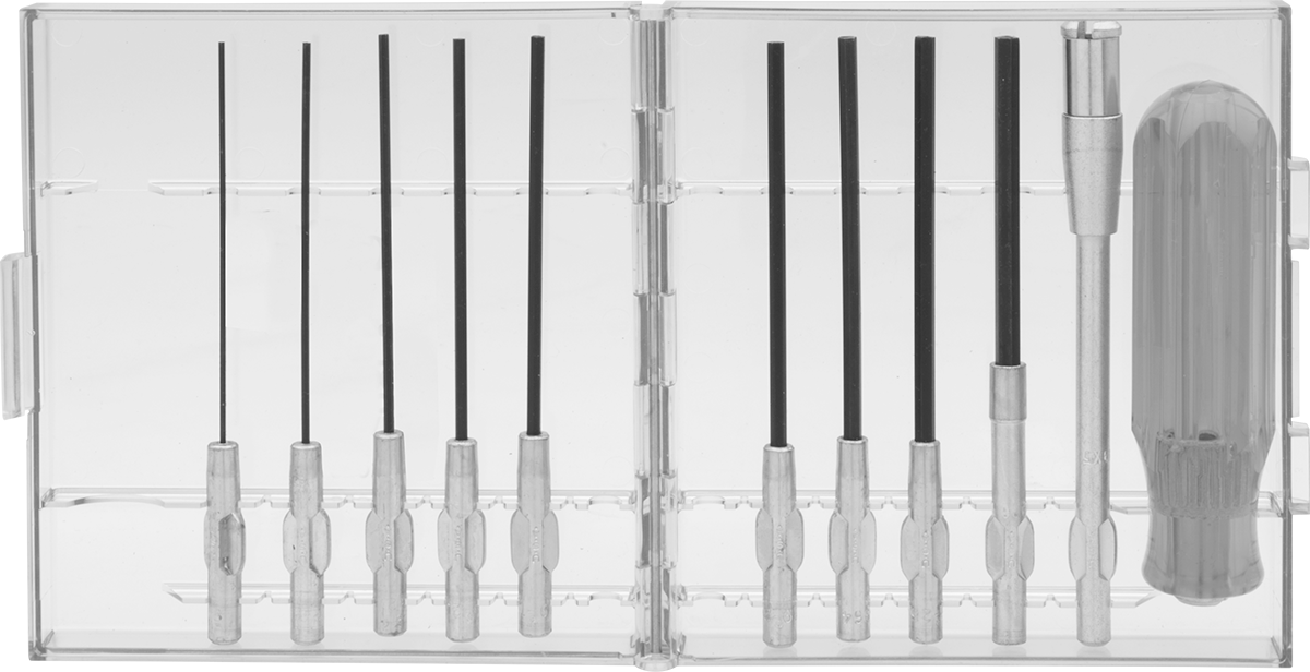 11-Piece, Siyah Oksit Çelik Ayarlanabilir Tornavida Seti