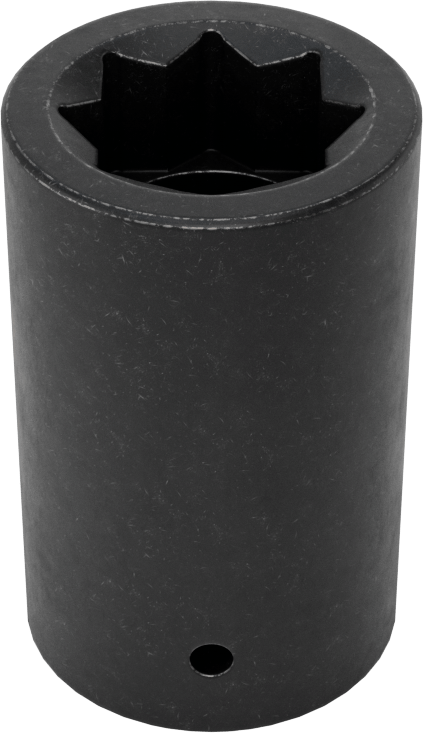 8 Uçlu Standart Darbeli Lokma, 1/2" Tahrik, 1/2" Boyut