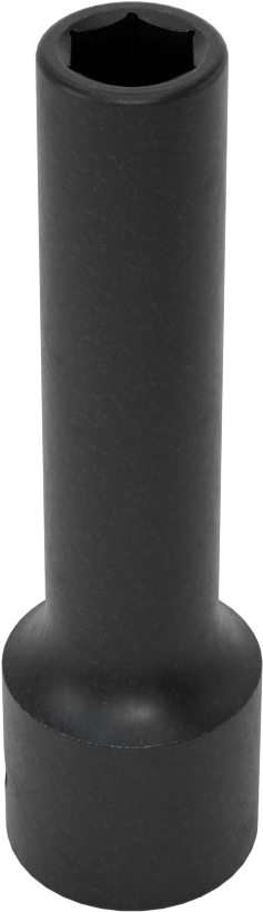 6 Uçlu Darbeli Soket, Derin, 1/2" Kare Tahrik, 3/8" Boyut, 3-1/4" Uzunluk