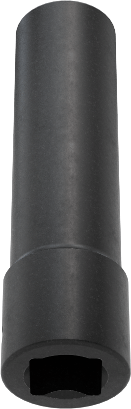 6 Uçlu Darbeli Soket, Derin, 1/2" Kare Tahrik, 1/2" Boyut, 3-1/4" Uzunluk