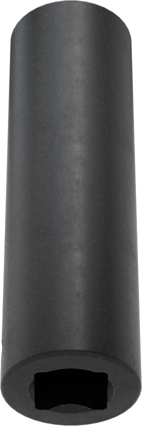 6 Uçlu Darbeli Soket, Derin, 1/2" Kare Tahrik, 5/8" Boyut, 3-1/4" Uzunluk