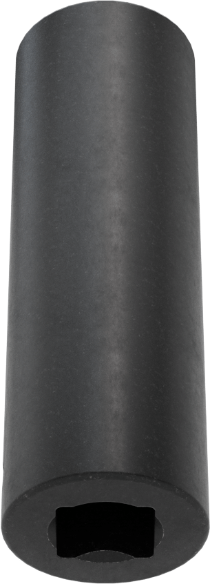 6 Uçlu Darbeli Soket, Derin, 1/2" Kare Tahrik, 11/16" Boyut, 3-1/4" Uzunluk